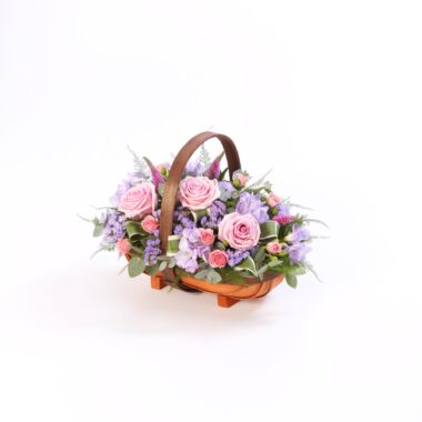 Cesta Mixta - Rosa Y Lila