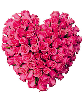 "Heart" Arrngmnt of Roses