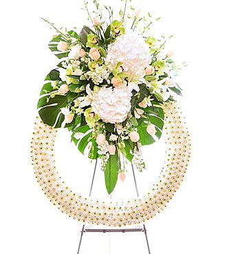 Funeral Wreath with Stand