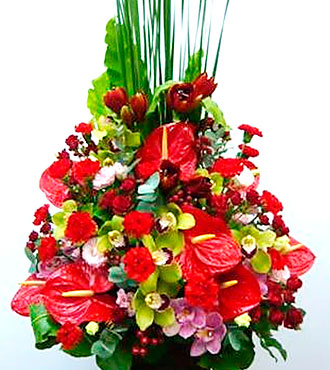 Argmt of Cut Flower -Red