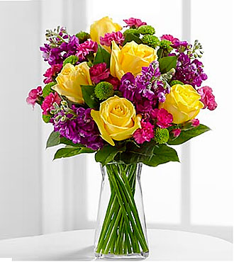 Happy Times Bqt incl vase