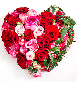 Heartshape arrangement fo